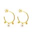 Pendientes aros  con perlas